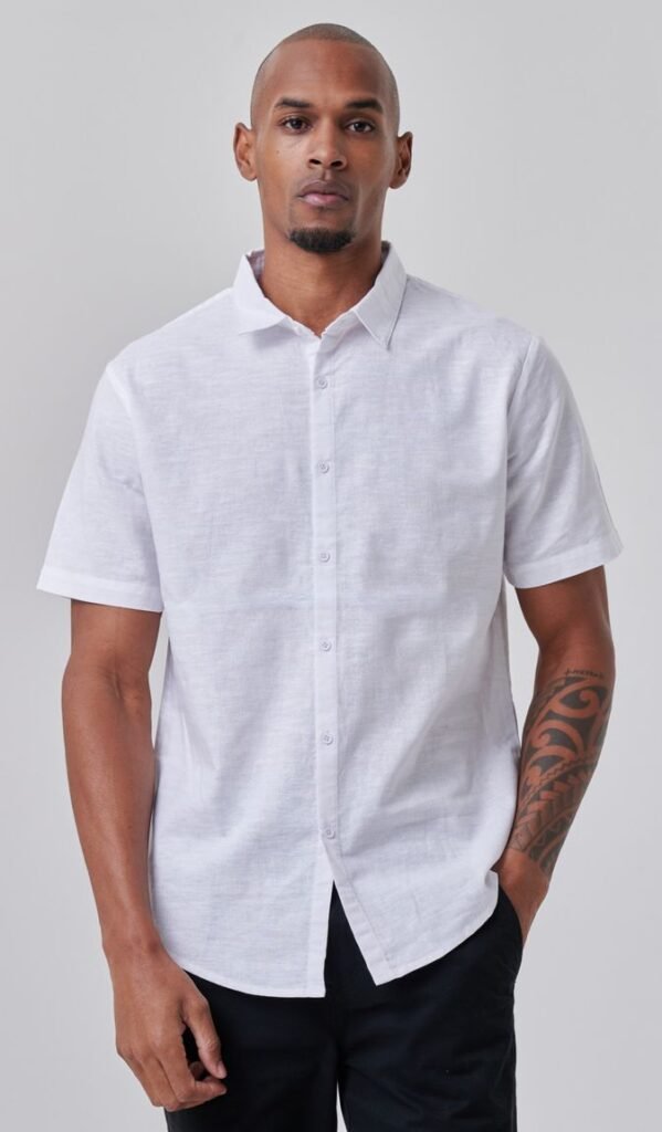 Camisa Lino Manga Corta — Art. 2395