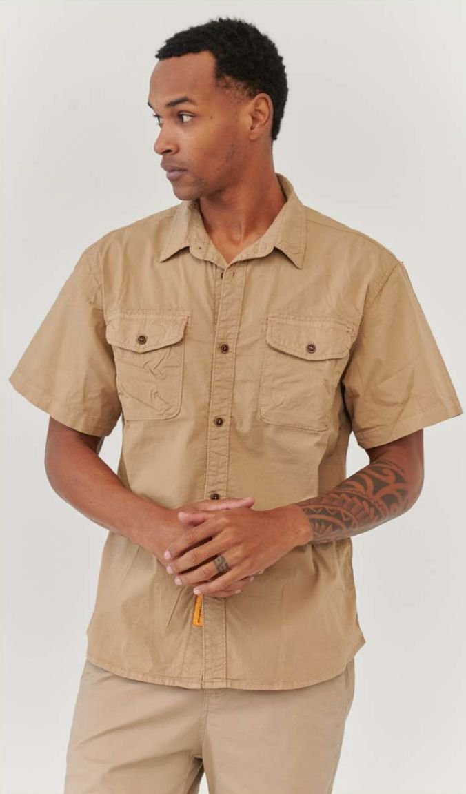 Camisa Gabardina Manga Corta — Art. 5681E