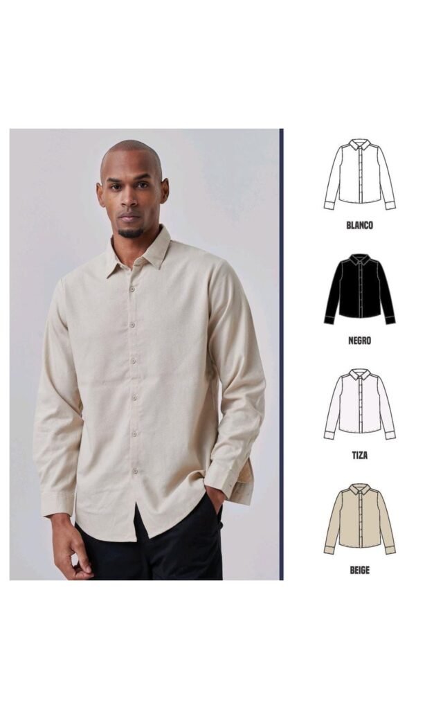 Pack x5 — Camisa de lino manga larga