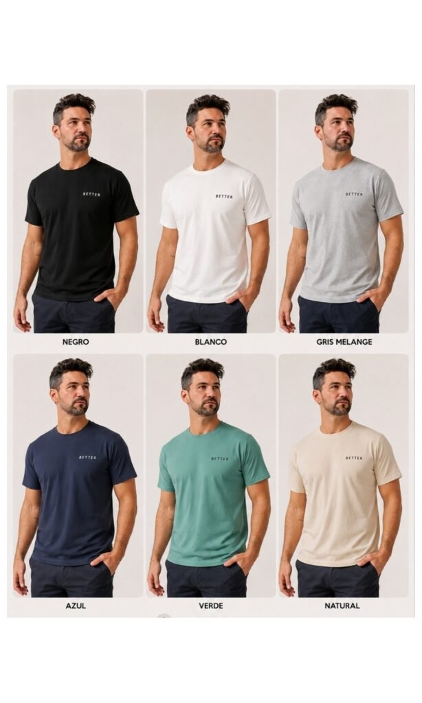 Pack x5 — Remera importada algodón premium