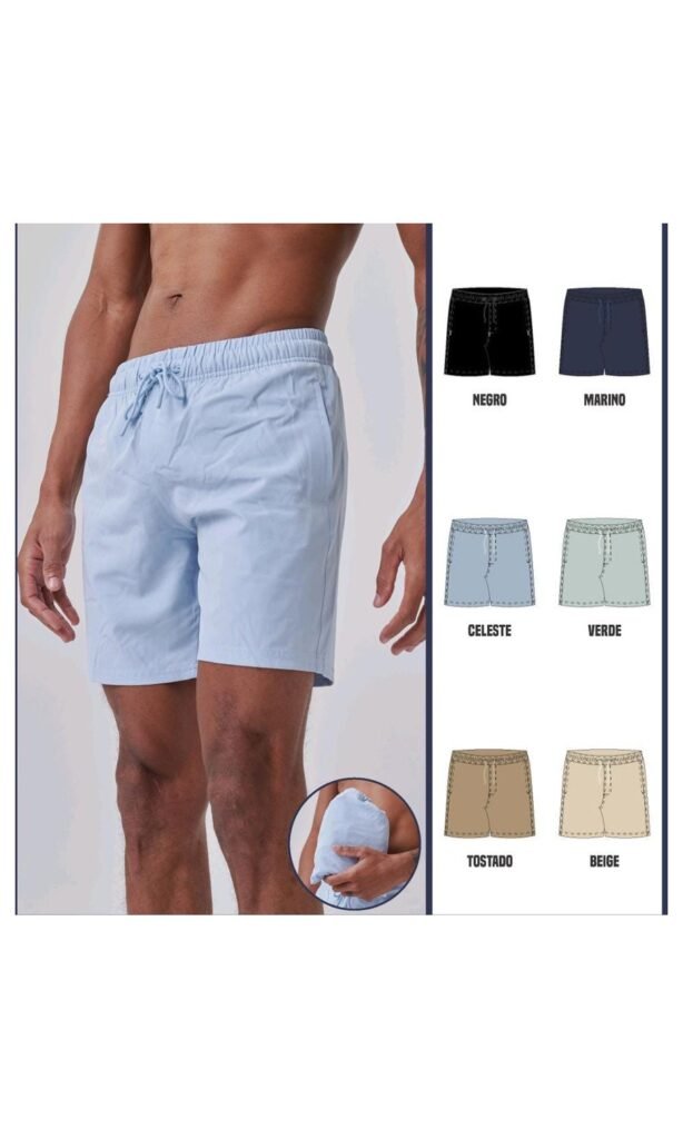 Pack x6 — Shorts de baño liso