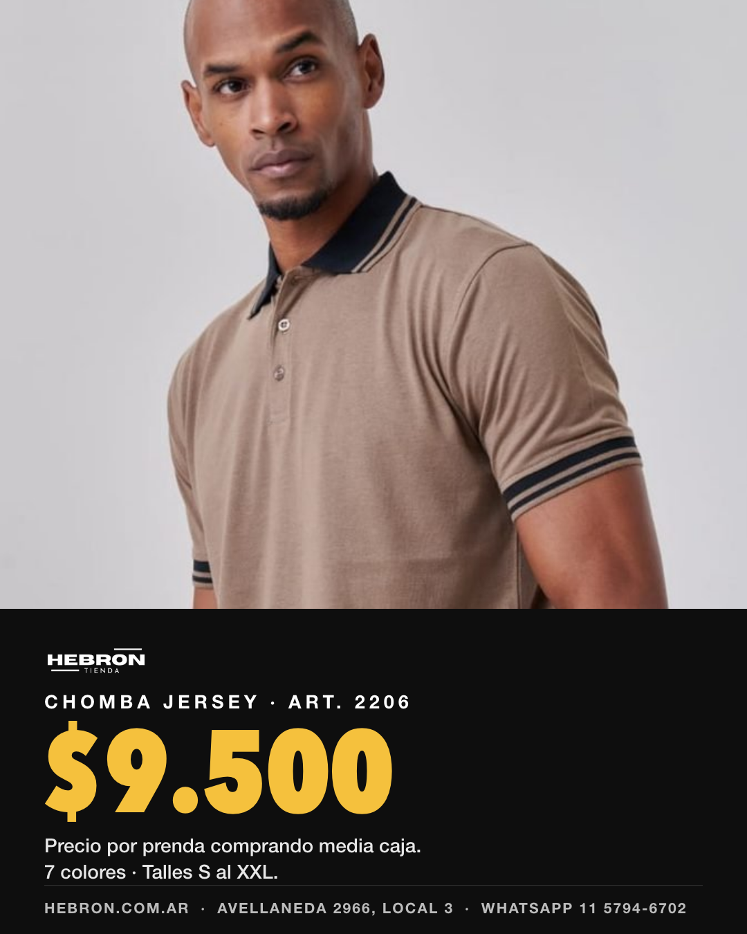 Chomba Jersey 2206 — por mayor desde $9.500