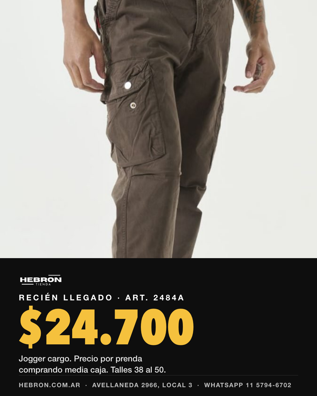 Recién llegado: Jogger Cargo 2484A