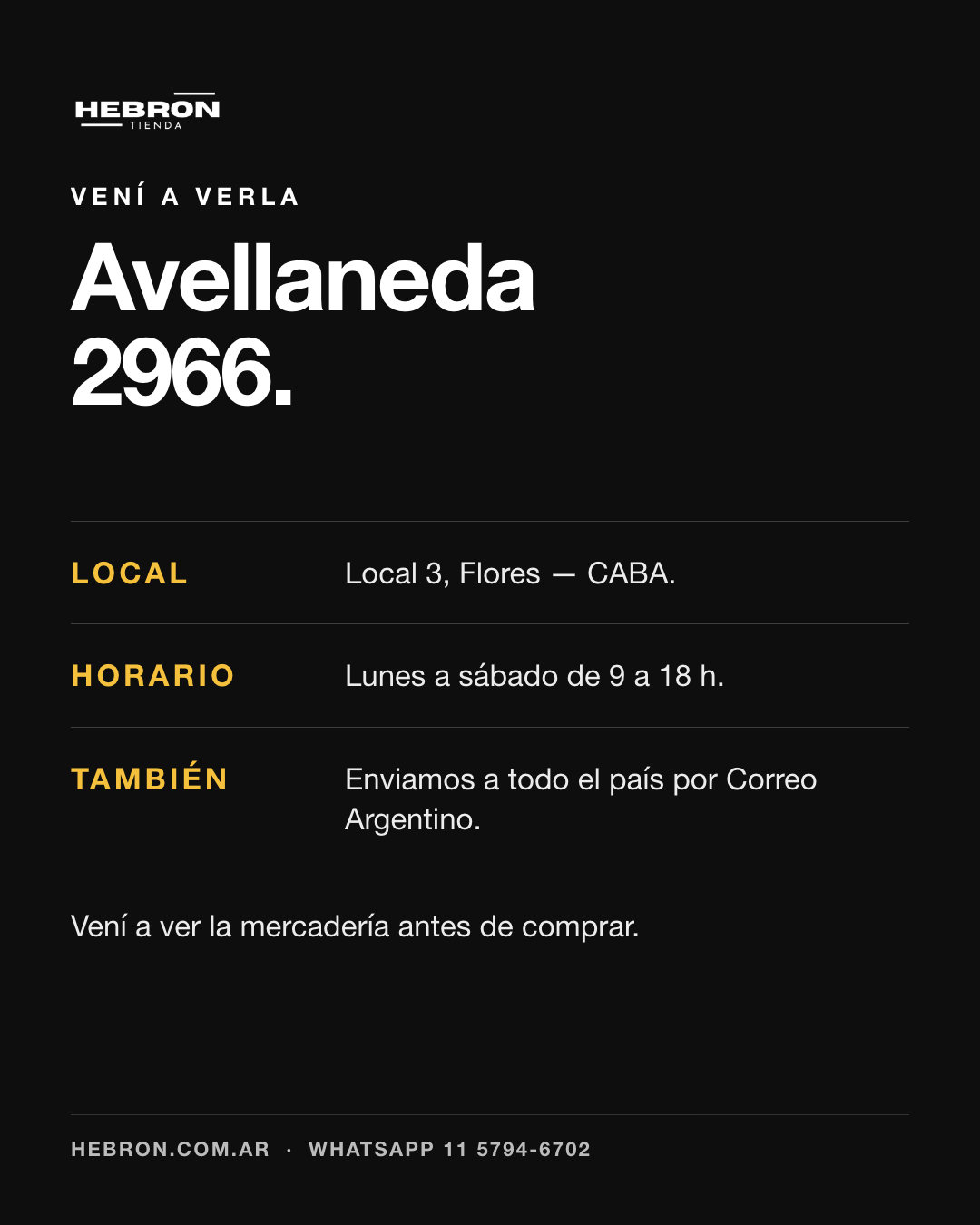 Avellaneda 2966, Local 3 — Flores, CABA