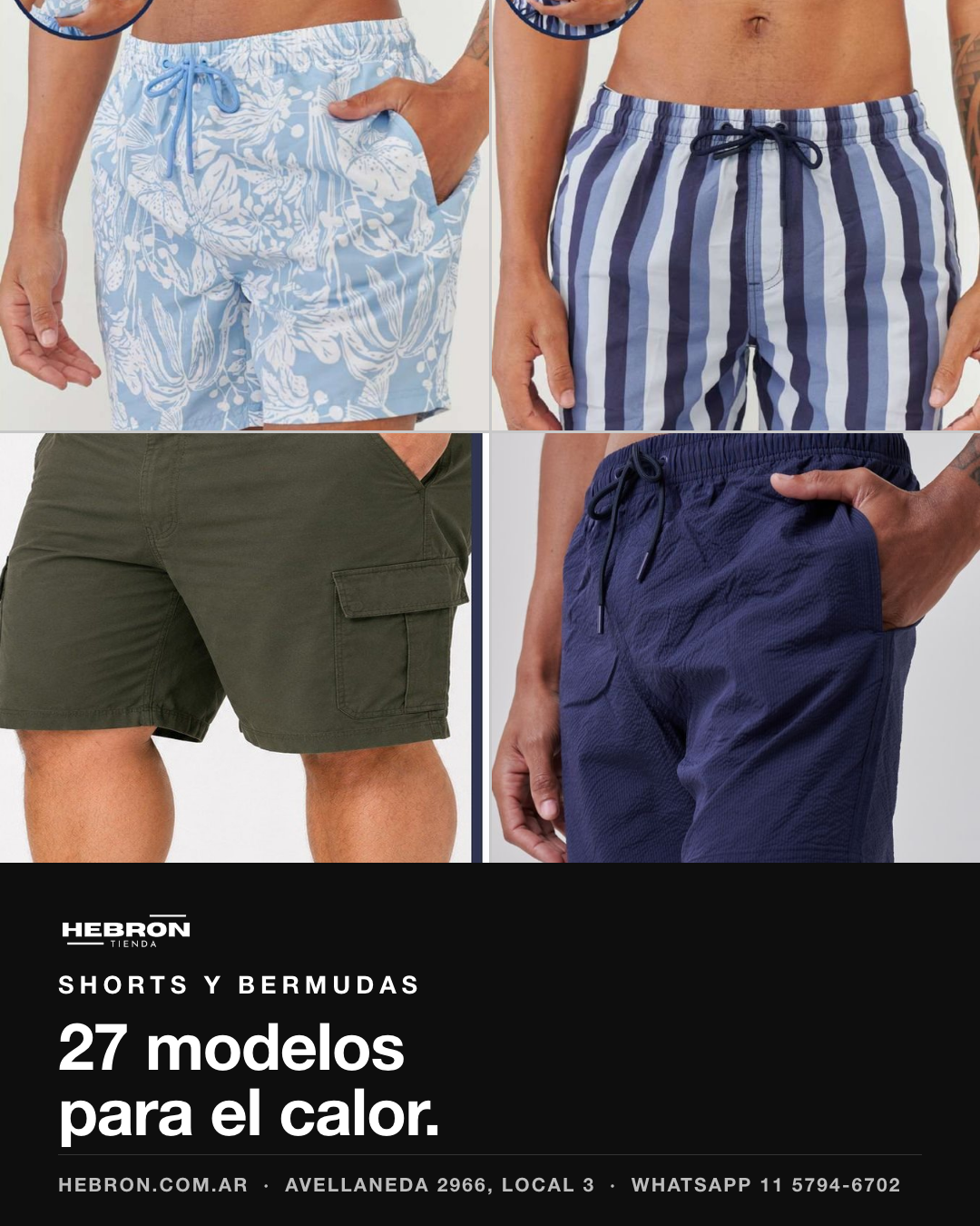27 modelos de shorts y bermudas por mayor