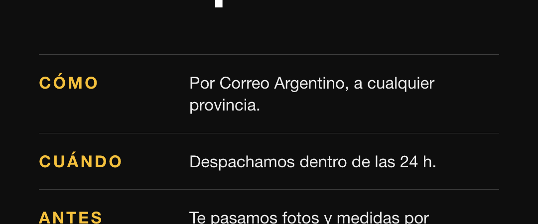 Enviamos a todo el país