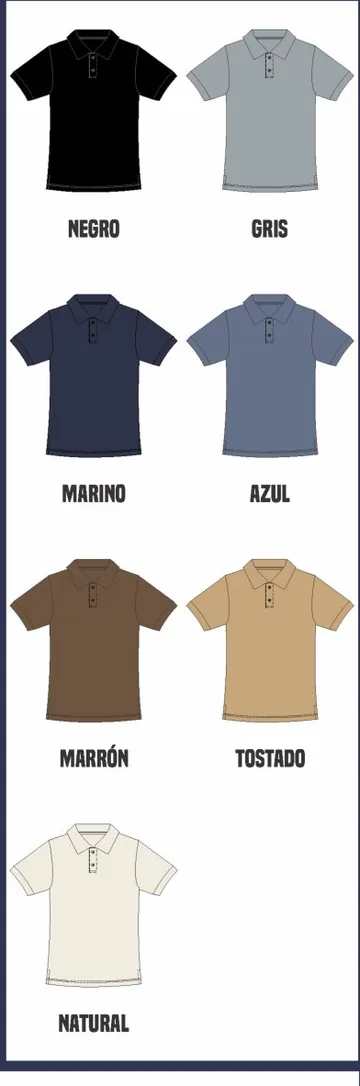 Colores disponibles del artículo 2208