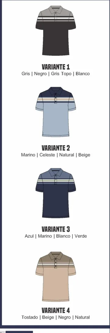 Colores disponibles del artículo 2287