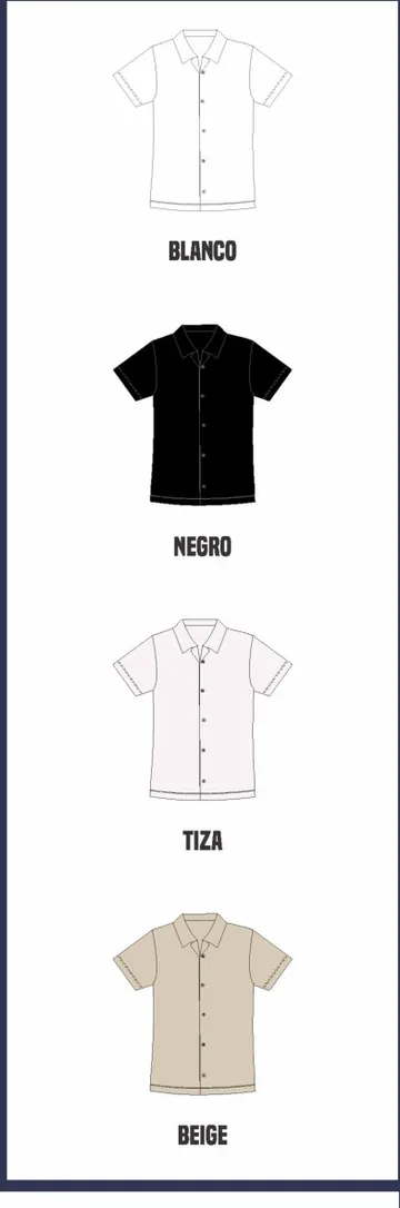 Colores disponibles del artículo 2396