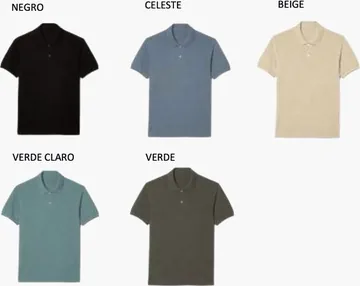 Colores disponibles del artículo 5001B