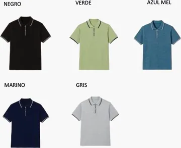 Colores disponibles del artículo 5005